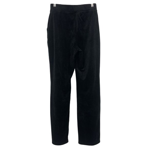 Juicy Couture Women Small S Velour Track Set Hoodie Jacket Pant Black Comfy EUC - Picture 3 of 12